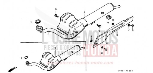 EXHAUST MUFFLER PK50L de 1990